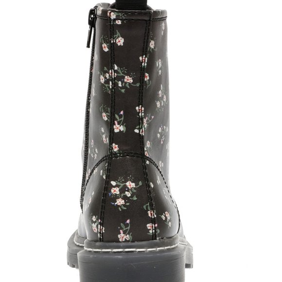 Ryyder Lace-Up Lug Sole Combat Booties - Picture 3 of 4